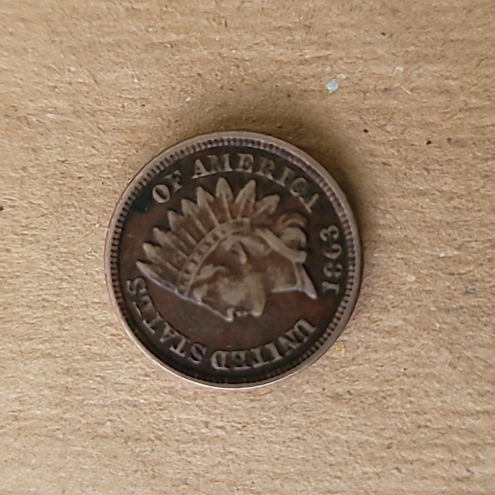 1863 one cent penny